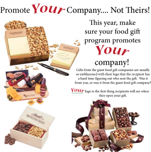 Assorted food gifts for Christmas and holiday gift giving.
